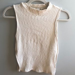 Urban fall turtle neck sweater crop tank